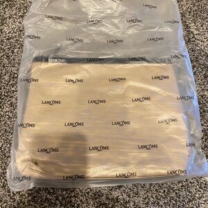 Lancôme Black and Gold Zippered Pouch
